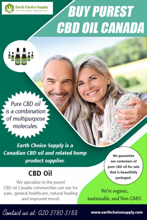 Buy Purest CBD Oil Canada | Call - 416-922-7238 | earthchoicesupply.com