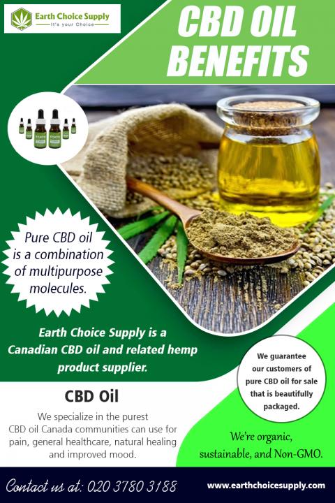 CBD Oil Benefits | Call - 416-922-7238 | earthchoicesupply.com