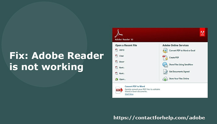Fix: Adobe Reader is not working