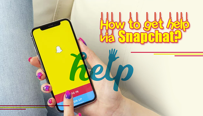 How to get help via Snapchat?